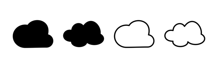 Cloud icon vector. cloud data. cloud services