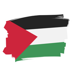 Palestine Flag Strokes 