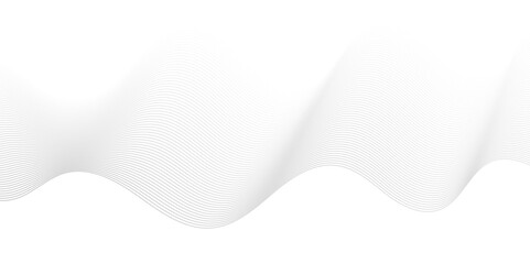 Abstract white blend waves carve smooth lines and technology background. Modern white flowing wave lines and glowing moving lines. Futuristic technology and sound wave lines background.