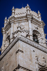 Detail of the towers of the Jer&oacute;nimos Monastery