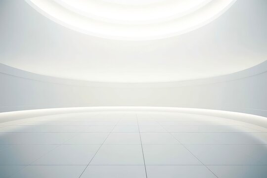 Abstract futuristic architecture background, Minimal technology white backdrop