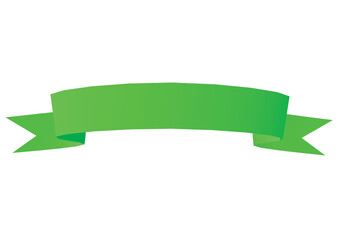 ribbon banner decorative green ribbon. vector illustration - Powered by Adobe