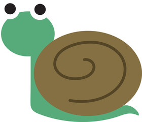 snail cute insect illustration isolate