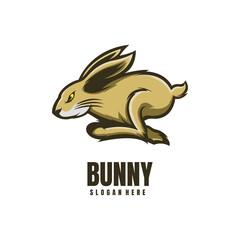 Illustration Head Bunny Mascot Logo