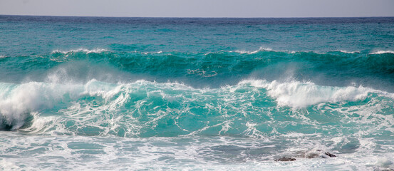 奄美の海の色。