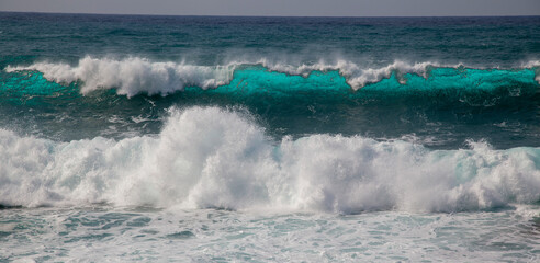 奄美の海の色。
