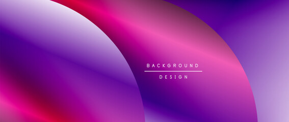Circles and round shapes with gradients. Minimal abstract background, round geometric shapes, clean and structured design