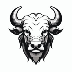 Bull head outline