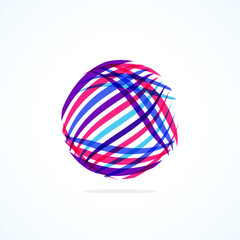 Abstract circle logo - minimalist emblem, timeless and universal shape of circle. Unique logo represent range of brands and concepts, encapsulating simplicity and creativity in single, iconic image