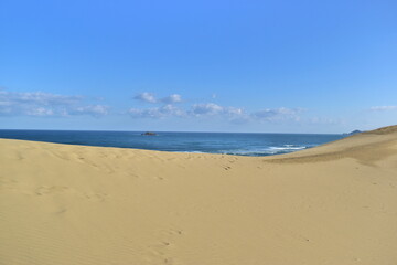 鳥取砂丘　鳥取　砂丘　日本海
