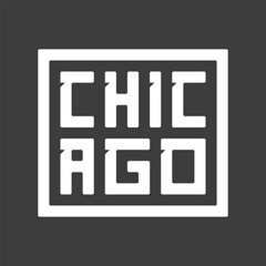 Chicago lettering design