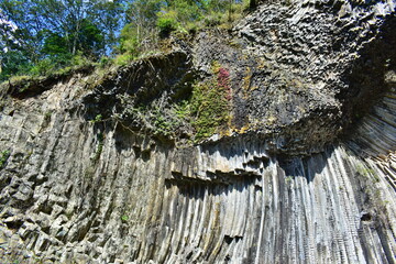 火山岩　玄武洞　玄武洞公園　兵庫県