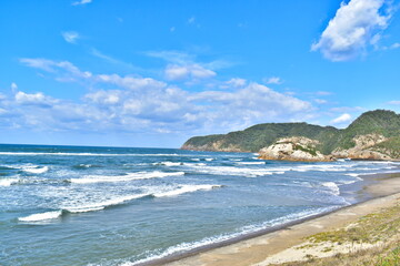 日本海　鳥取　波　海