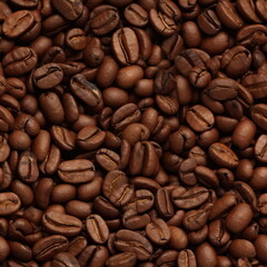 Naklejka premium Coffee Seeds pattern for seamless