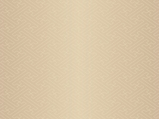 和風背景　金色の紗綾形模様　ゴールド