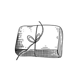 boxletter handdrawn textured illustration 