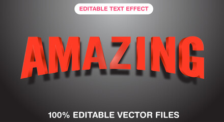 Amazing 3d text effect template premium style