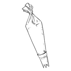 pastry bag baking stuff hand drawn
