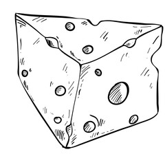 cheese hand drawn