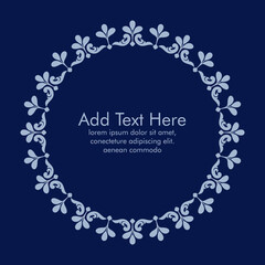  Vector decorative artistic luxury circular floral frame