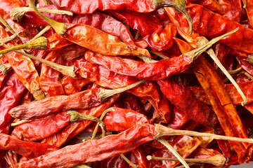 red chilli texture background, dry red chilli cayenne