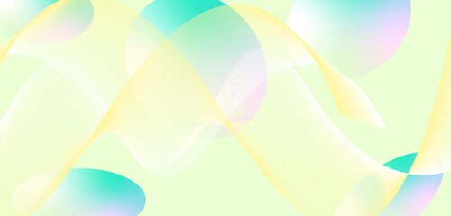 Amazing and colorful wave illustration art design