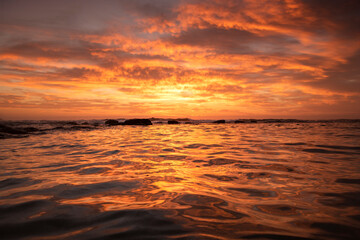 Beautiful sunrise by the sea, Sydney Australia