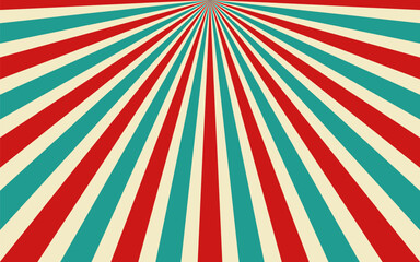 Free vector classic retro colors sunburst rays design