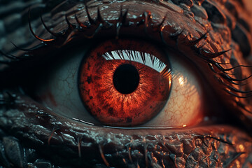 Close Up of a Red Eye