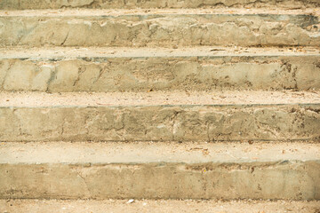 Cement stairs filled with sand
