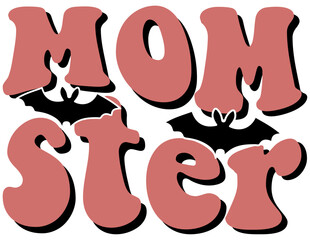 Mom ster, Halloween Retro SVG Design © LazyCraftlab