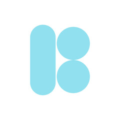 Monogram initial b letter mark logo design. Monogram design vector b logo. Monogram initial letter mark b logo. Design simple b monogram