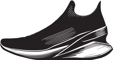 Selbstklebende Fototapeten Athletic shoe Vector(Jogger)(Snicker) © Arslan