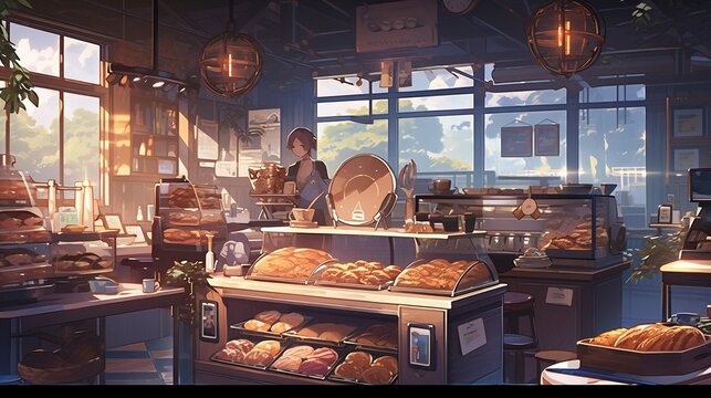 ［AI生成画像］パン屋の風景4