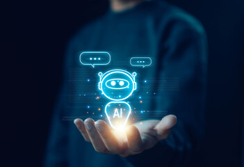 AI chat digital technology chatbot generates the information