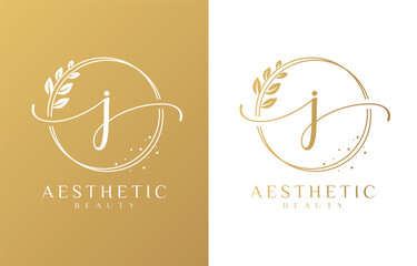 Letter J Beauty Monogram Logo