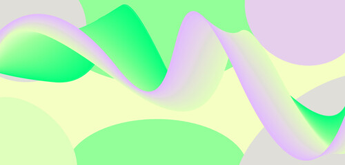 Amazing and colorful wave art illustration 