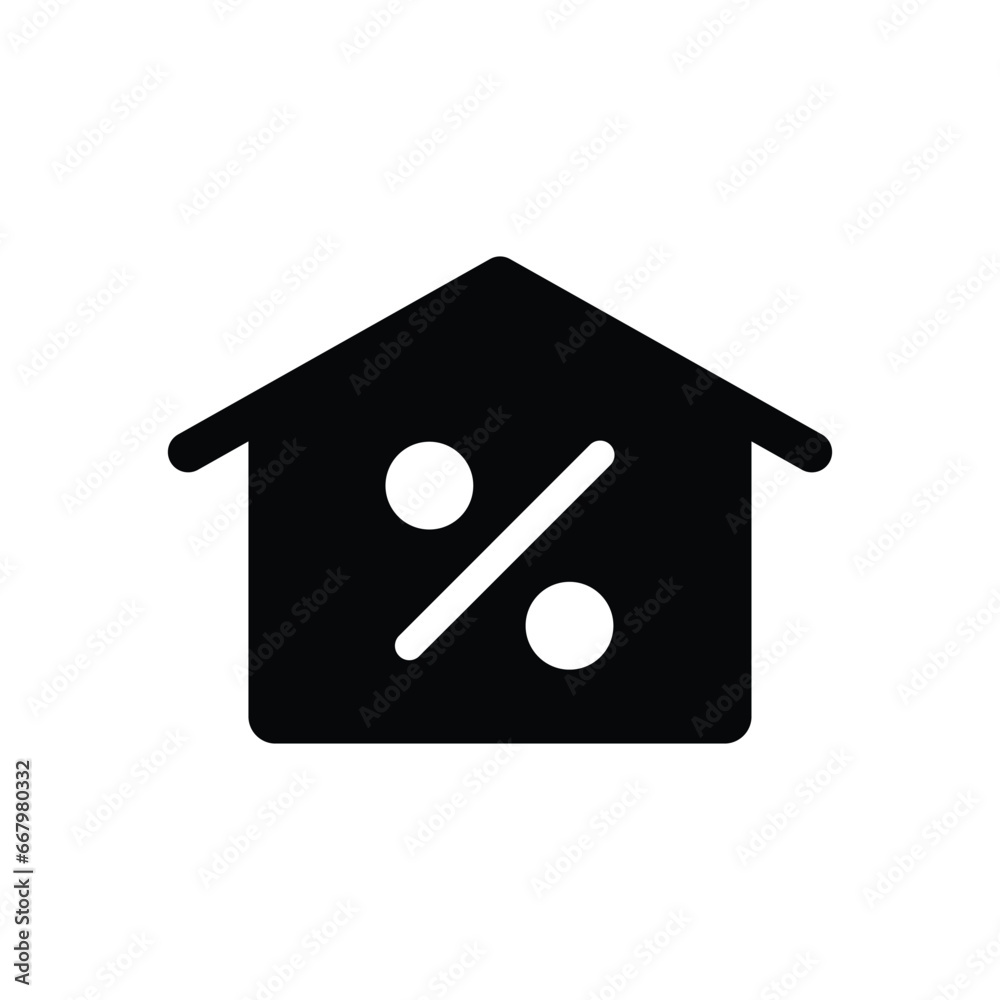 Canvas Prints home mortgage vector icon