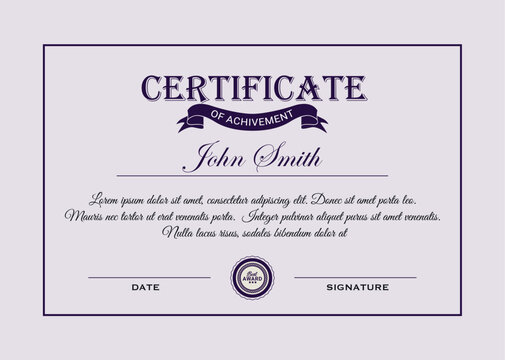 Customizable academic certificate templates