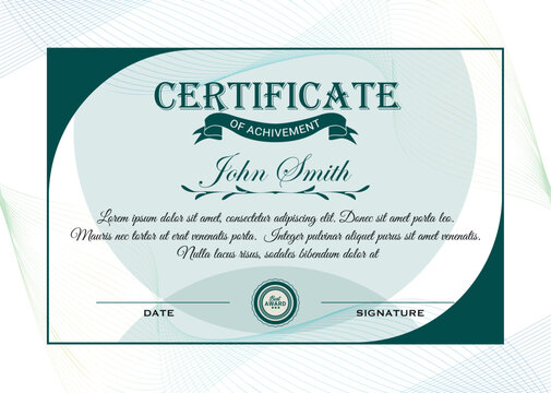 Customizable academic certificate templates