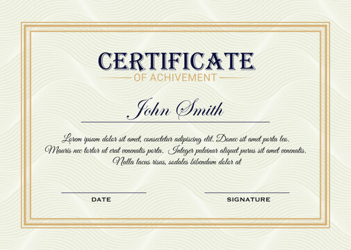 Customizable academic certificate templates
