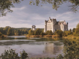 Obraz premium city castle country