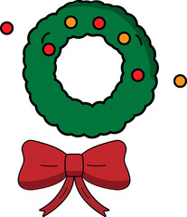  Christmas wreath vector design