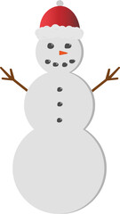Christmas snowman vector design