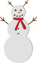 Christmas snowman vector design