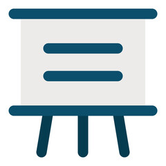 Presentation board flat icon
