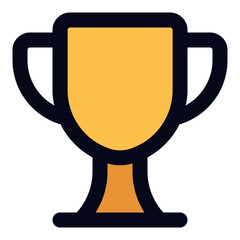 Trophy filled line icon