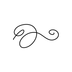 Vintage flourish swirls vector 