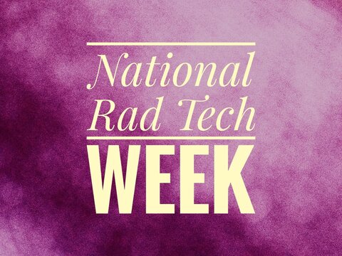 National rad tech week text design illustrations