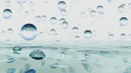 Airdrop On Ripples Pond Waves